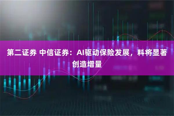 第二证券 中信证券：AI驱动保险发展，料将显著创造增量