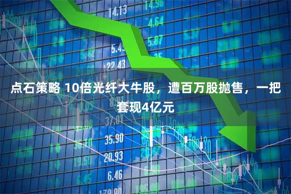 点石策略 10倍光纤大牛股，遭百万股抛售，一把套现4亿元